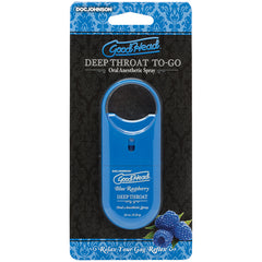 GoodHead Deep Throat Spray To-Go-Blue Raspberry 0.33oz - Eros Fine Goods