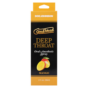 GoodHead Deep Throat Spray-Mango 2 fl. oz. - Eros Fine Goods