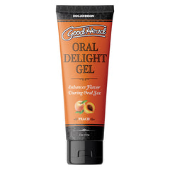 GoodHead Oral Delight Gel-Peach 4oz Bulk - Eros Fine Goods