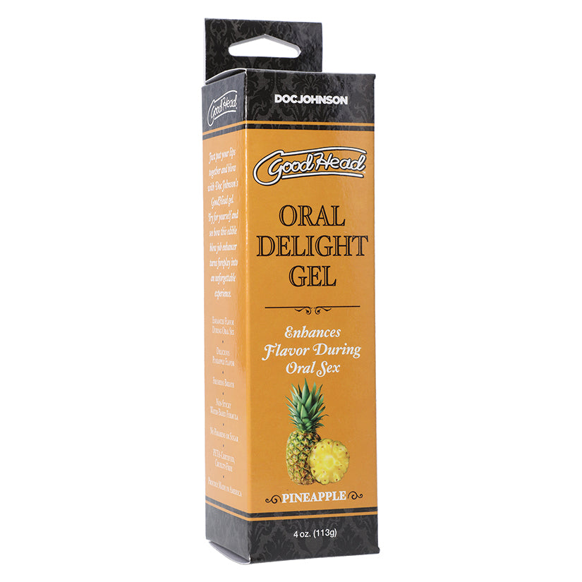 GoodHead Oral Delight Gel-Pineapple 4oz - Eros Fine Goods