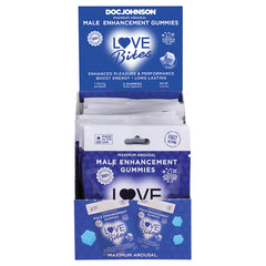 Love Bites Male Sensual Gummies 2pk Display of 12 - Eros Fine Goods