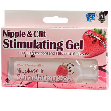 Nipple & Clit Stimulating Gel-Strawberry 1oz - Eros Fine Goods
