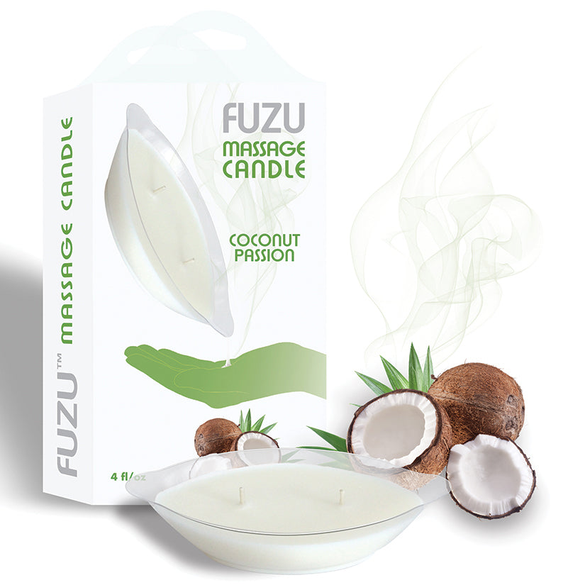 Fuzu Massage Candle-Coconut Passion - Eros Fine Goods