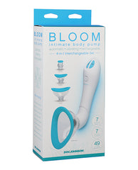 Bloom Intimate Body Automatic Vibrating Rechargeable Pump - Sky Blue/white
