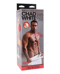 Signature Cocks ULTRASKYN 8.5" Cock W/removable Vac-u-lock Suction Cup - Chad White