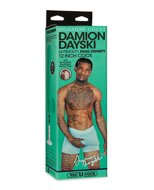 Signature Cocks ULTRASKYN 12" Cock W/removable Vac-u-lock Suction Cup - Damion Dayski