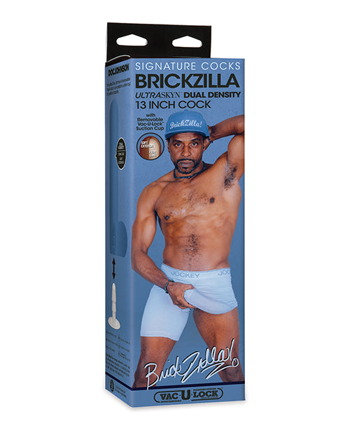 Signature Cocks ULTRASKYN 13" Cock W/removable Vac-u-lock Suction Cup - Brickzilla