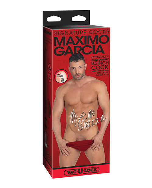 Signature Cocks ULTRASKYN 8.5" Cock W/removable Vac-u-lock Suction Cup - Maximo Garcia