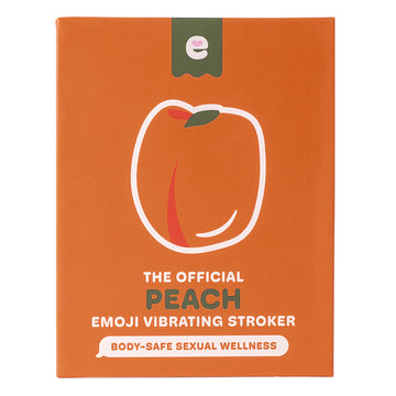 Emojibator Peach Vibrating Stroker - Eros Fine Goods