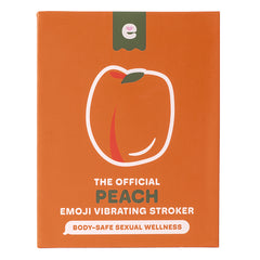 Emojibator Peach Vibrating Stroker - Eros Fine Goods