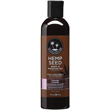 Earthly Body Massage & Body Oil-Lavender 8oz - Eros Fine Goods