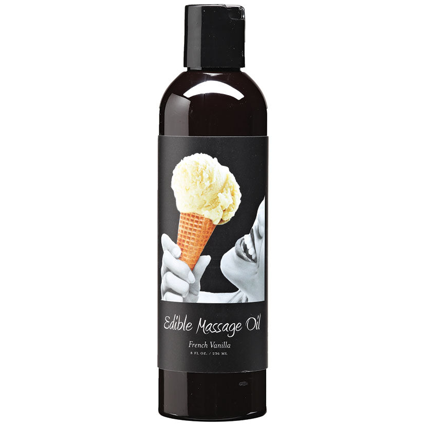 Earthly Body Edible Massage Oil-French Vanilla 8oz - Eros Fine Goods
