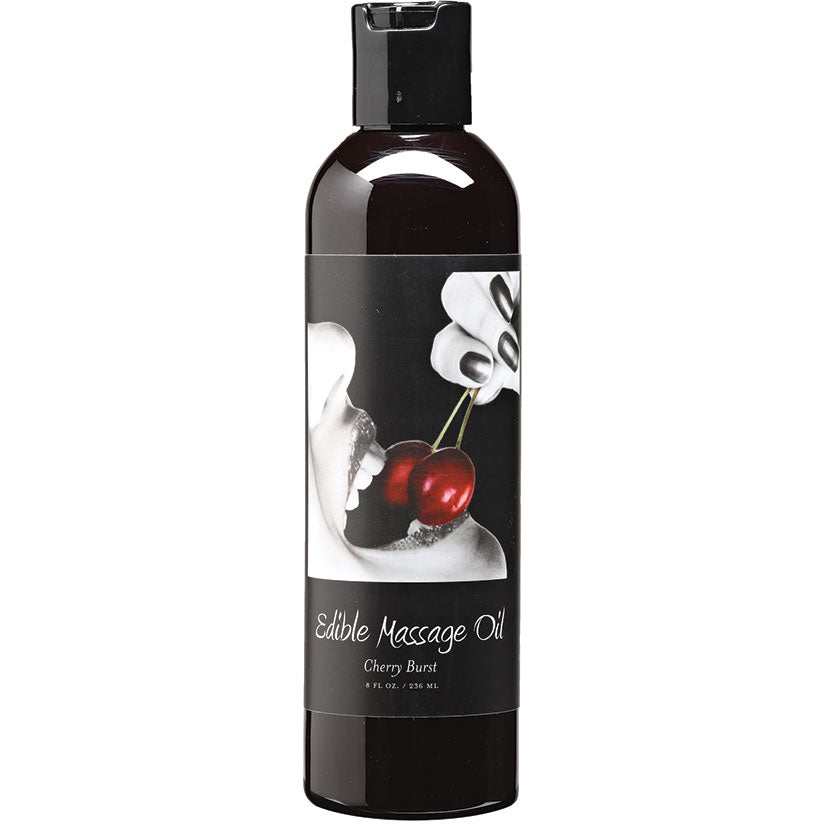 Earthly Body Edible Massage Oil-Cherry Burst 8oz - Eros Fine Goods