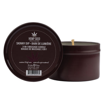 Earthly Body 3-in-1 Massage Candle-Skinny Dip 6oz - Eros Fine Goods