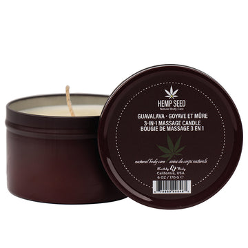 Earthly Body 3-in-1 Massage Candle-Guavalava 6oz - Eros Fine Goods