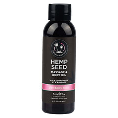Earthly Body Massage & Body Oil-Zen Berry Rose- 2oz - Eros Fine Goods