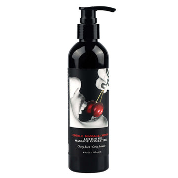 Earthly Body Edible Massage Lotion-Cherry 8oz - Eros Fine Goods
