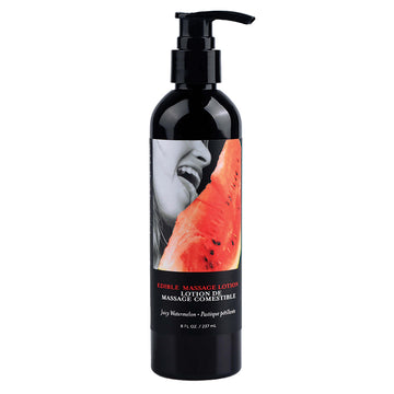 Earthly Body Edible Massage Lotion-Watermelon 8oz - Eros Fine Goods