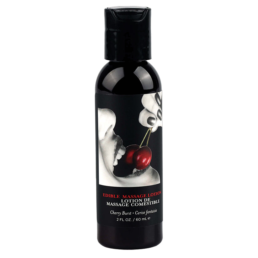 Earthly Body Edible Massage Lotion-Cherry 2oz - Eros Fine Goods