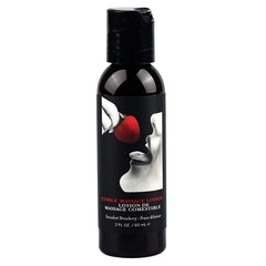 Earthly Body Edible Massage Lotion-Strawberry 2oz - Eros Fine Goods