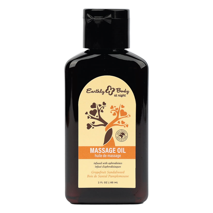 Earthly Body at Night Massage Oil Aphrodisiac-Grapefruit 2oz - Eros Fine Goods