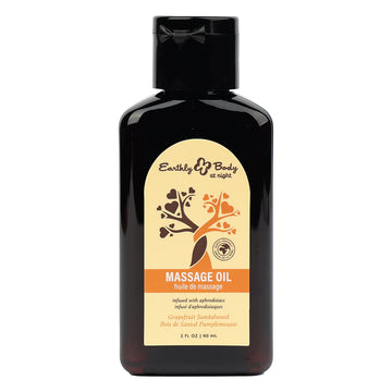 Earthly Body at Night Massage Oil Aphrodisiac-Grapefruit 2oz - Eros Fine Goods