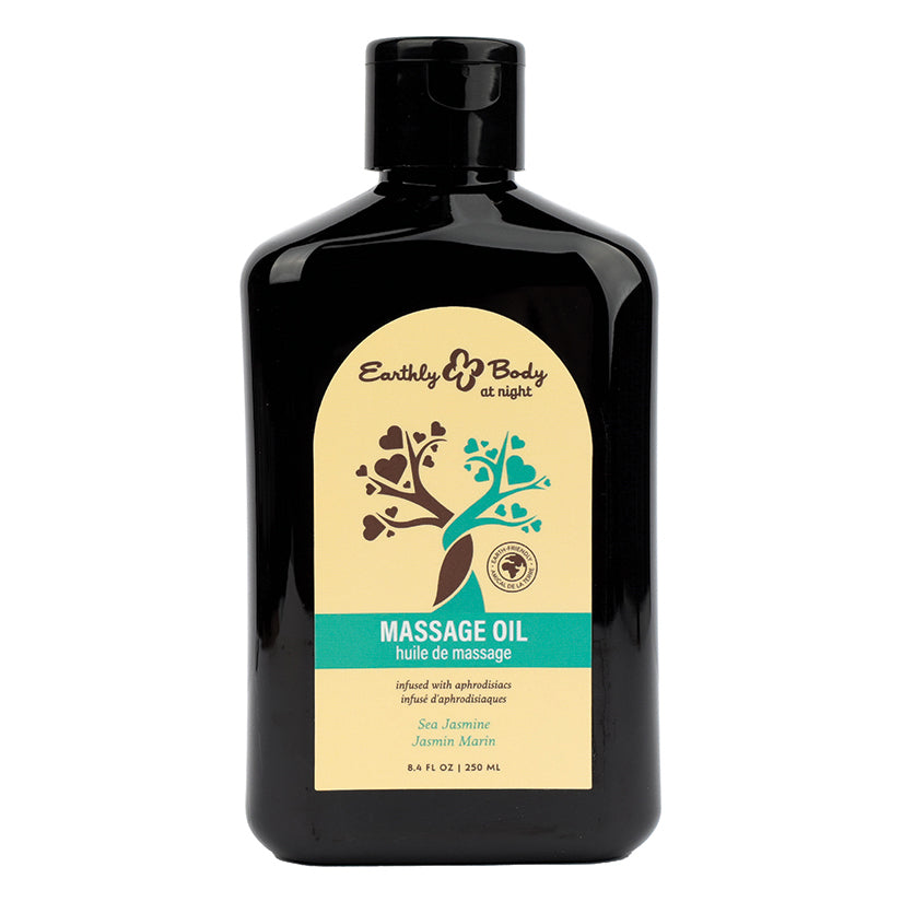 Earthly Body at Night Massage Oil Aphrodisiac-Sea Jasmine 8.4oz - Eros Fine Goods