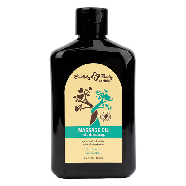 Earthly Body at Night Massage Oil Aphrodisiac-Sea Jasmine 8.4oz - Eros Fine Goods
