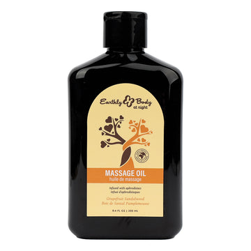 Earthly Body at Night Massage Oil Aphrodisiac-Grapefruit 8.4oz - Eros Fine Goods