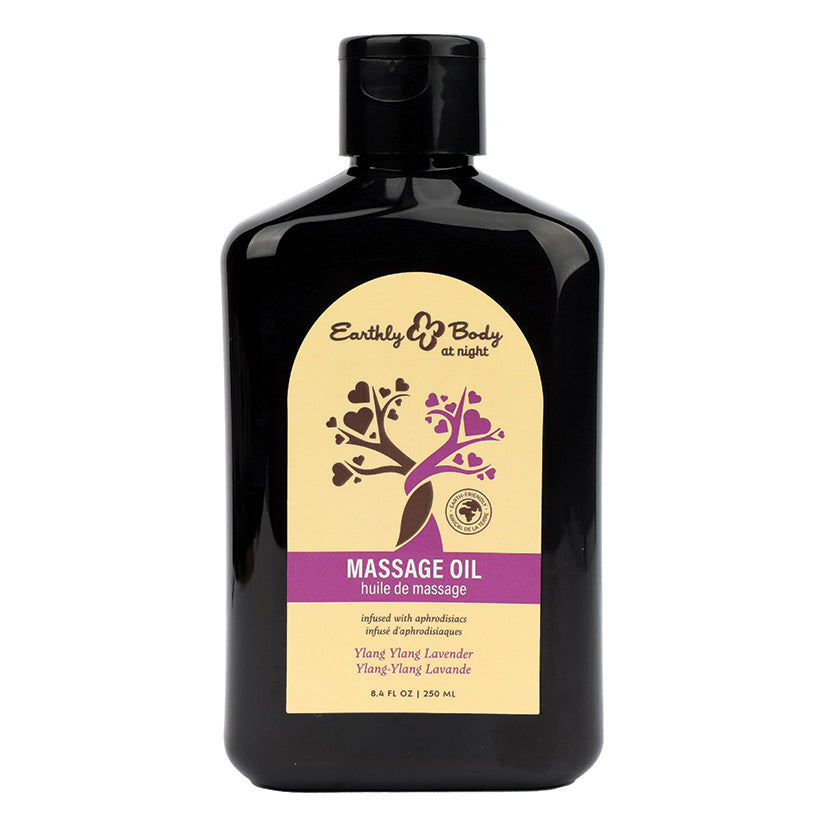 Earthly Body at Night Massage Oil Aphrodisiac-Ylang Ylang 8.4oz - Eros Fine Goods