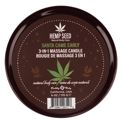 Earthly Body 3-in-1 Massage Candles-Santa Came Early 6oz - Eros Fine Goods