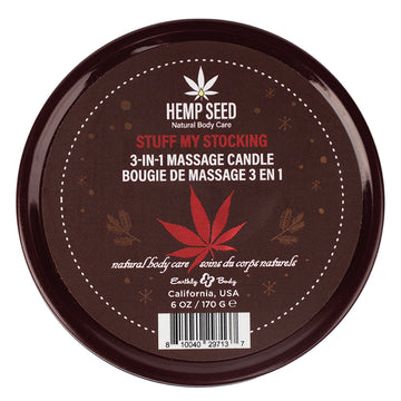 Earthly Body 3-in-1 Massage Candles-Stuff My Stocking 6oz - Eros Fine Goods