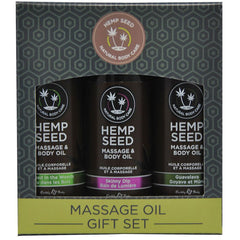 Earthly Body Massage Oil Gift Set 2oz (Set of 3) - Eros Fine Goods