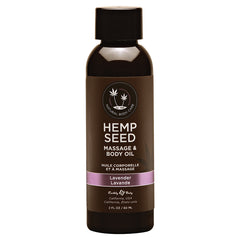 Earthly Body Massage & Body Oil-Lavender 2oz - Eros Fine Goods