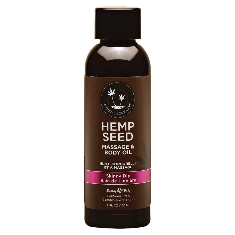 Earthly Body Massage & Body Oil-Skinny Dip 2oz - Eros Fine Goods