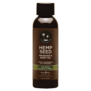 Earthly Body Massage & Body Oil-Guavalava 2oz - Eros Fine Goods