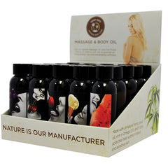 Earthly Body Edible Massage Oil 2oz Display of 25 - Eros Fine Goods