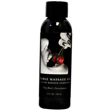 Earthly Body Edible Massage Oil-Cherry 2oz - Eros Fine Goods