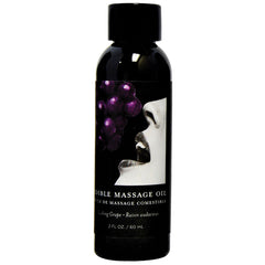 Earthly Body Edible Massage Oil-Grape 2oz - Eros Fine Goods
