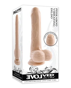 Evolved Peek a Boo Vibrating Dildo - Ivory