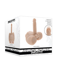 Evolved Easy Rider Thrusting & Vibrating Life-like Dildo - Light