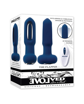 Evolved the Flapper Remote Controlled Clit Tickler & Vibrator - Blue