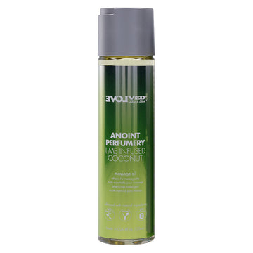 Evolved Anoint Perfumery Massage Oil-Lime Infused Coconut 4oz - Eros Fine Goods