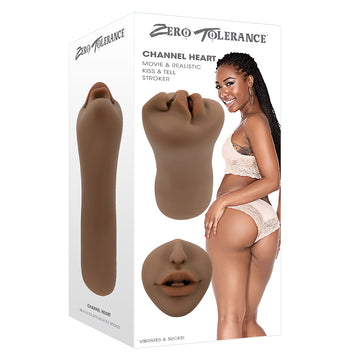 Zero Tolerance Realistic Kiss & Tell Stroker-Channel Heart - Eros Fine Goods
