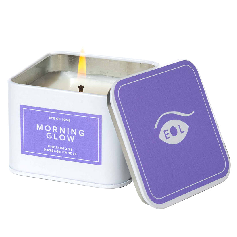 Eye of Love Pheromone Massage Candle-Morning Glow 6oz - Eros Fine Goods