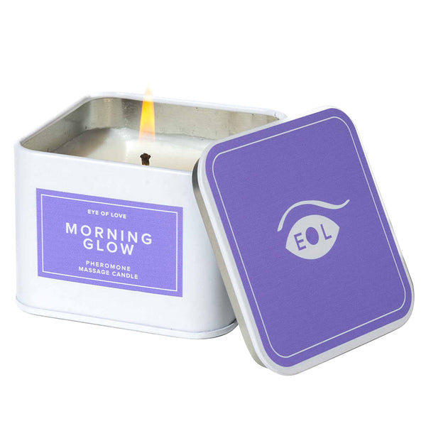 Eye of Love Pheromone Massage Candle-Morning Glow 6oz - Eros Fine Goods