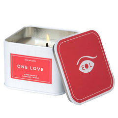 Eye of Love Pheromone Massage Candle-One Love 6oz - Eros Fine Goods