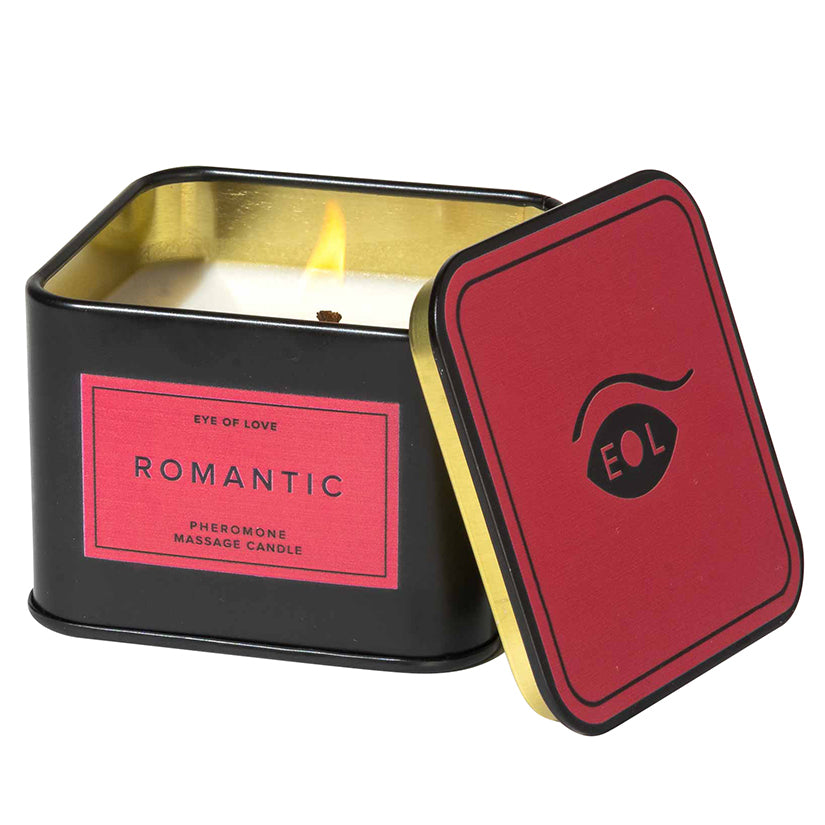 Eye of Love Pheromone Massage Candle-Romantic 6oz - Eros Fine Goods
