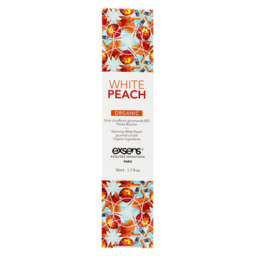 Exsens Organic Warming Gourmet Massage Oil-White Peach Organic 1.7oz - Eros Fine Goods