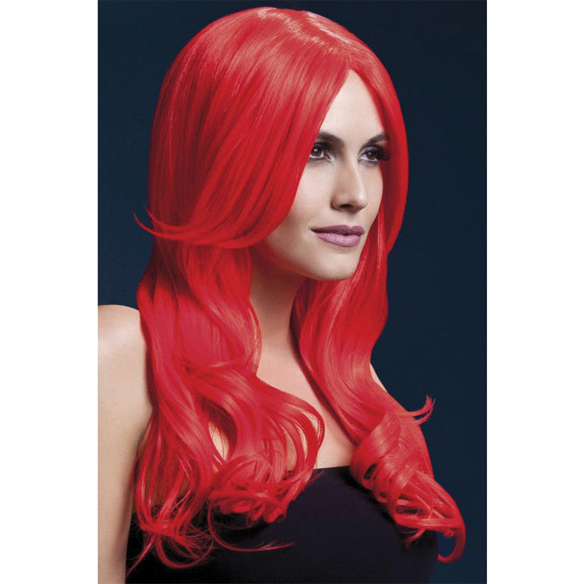 Fever Smiffys Khloe Wig Long Wave & Center Part-Red 26"-Boxed - Eros Fine Goods
